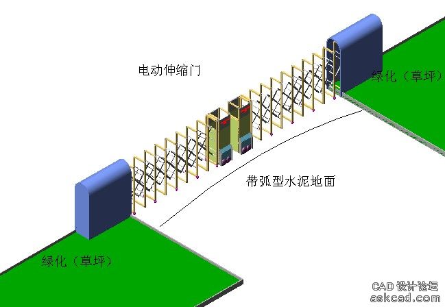 厂区电动伸缩门